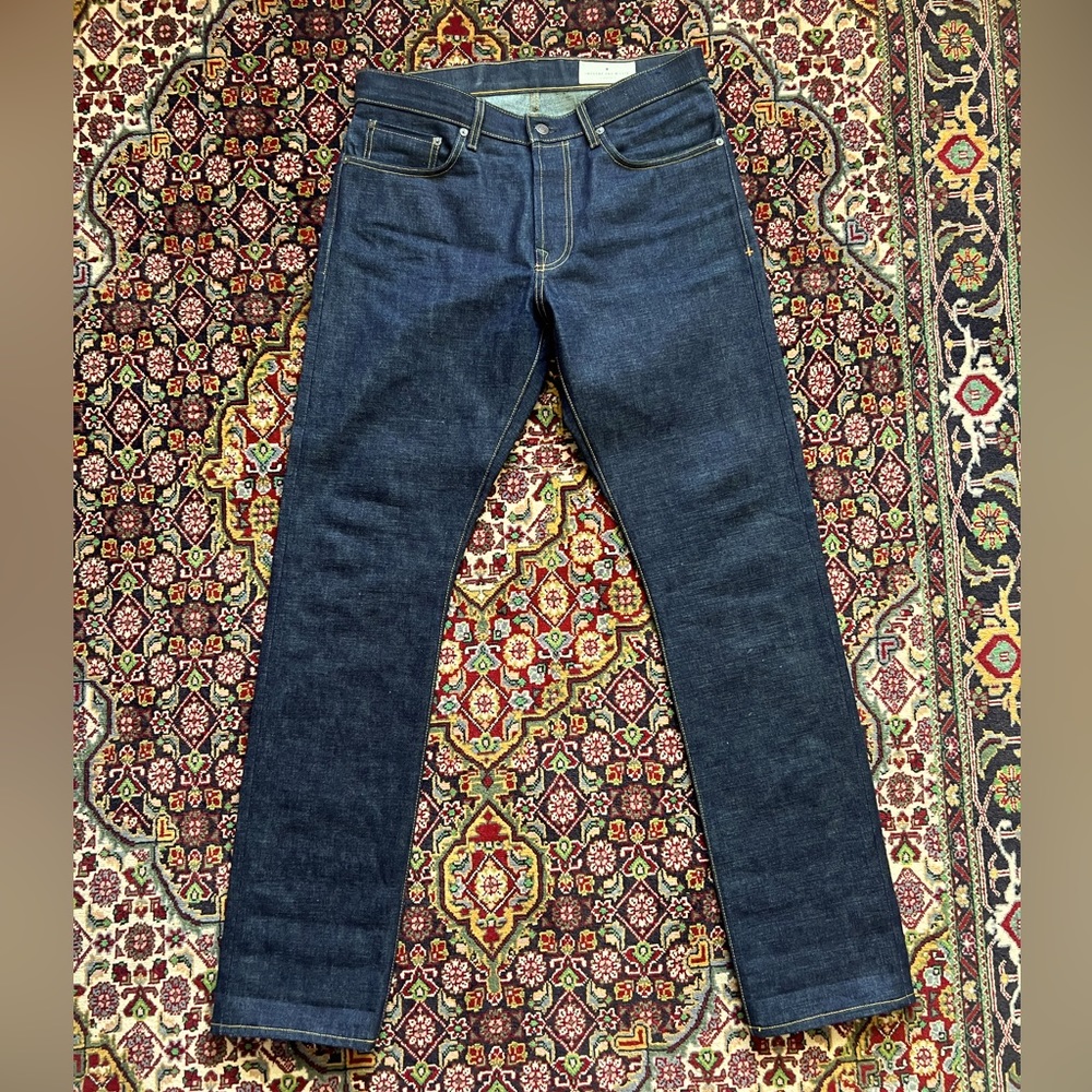 Imogene and Willie Barton Slim Indigo Rigid 13.5oz Men Selvage Denim